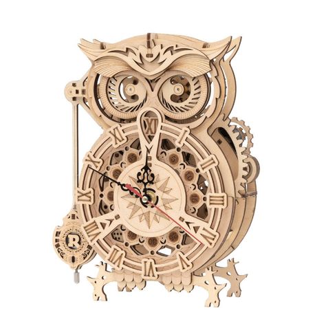 Harry Potter 3d, Owl Clock, Wooden Model Kits, Creative Building, Curiosity Rover, Puzzle Diy, Mechanical Gears, Mechanical Model, Wooden Owl