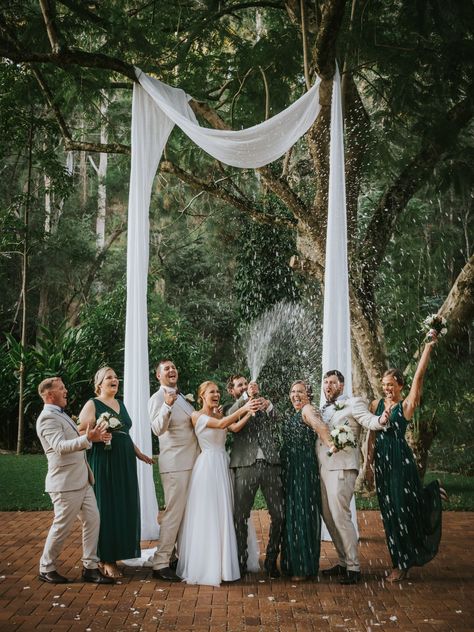 Amy and Taylor’s Wedding: A Symphony of Love, Family, and Personal Touches by Nouba | Australian Wedding Blog. In the enchanting backdrop of Bundaleer Rainforest Gardens, Amy and Taylor orchestrated a wedding that was a distinctive blend of love, style, and family. The event was more than a union; it was a carefully crafted narrative of their journey together, epitomized in each detail and moment. Read more! wedding party, wedding fun, wedding guests, wedding friends photos, wedding portraits Wedding New Zealand, Wedding Friends, Wedding Shot List, Modern Wedding Ceremony, Modern Wedding Reception, Modern Wedding Flowers, Australian Wedding, Modern Wedding Decor, Modern Wedding Inspiration