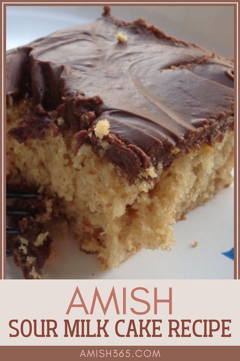 Amish Chocolate Cake With Peanut Butter Icing, Desserts Using Sour Milk, Sour Milk Chocolate Cake, Amish Chocolate Cake, Sour Milk Chocolate Cake Recipe, Amish Neighbor Cake, Sour Milk Cake Recipes, Recipes Using Sour Milk Baking, Recipes With Milk Dessert