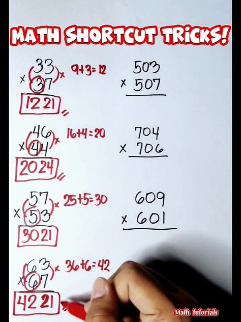 Math Shortcut Tricks || Multiplication❗ | Math Shortcut Tricks || Multiplication❗ #math #mathteachergon #mathtutorial #mathtricks | By Math Tutorials Maths Shortcut Tricks, Vedic Maths, Multiplication Tricks, Incredible Nature, Math Tutorials, Math Help, Math Tricks, Photo Quotes, Math Lessons