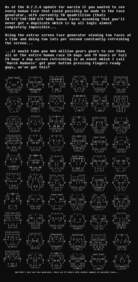 An explanation of the system in Warsim for face generation, and what it means. Procedural Generation, Human Face, Logic, Number One, The Internet, Gaming, Internet