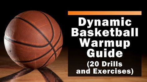 It's important for players to get prepared before every game and practice with a proper basketball warm up. Check out these dynamic exercises to help your team. Basketball Stretches Routine, Workouts For Basketball Players, Basketball Warmups, Warm Up For Kids, Basketball Stretches, Basketball Drills For Kids, Basketball Tryouts, Dynamic Exercises, Basketball Coaching