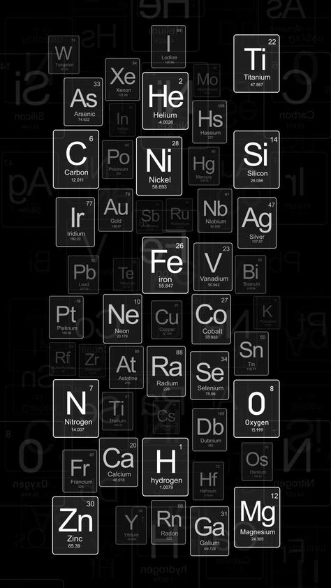 Facts About Science, Nerdy Wallpaper, Iphone Wallpaper Stars, Math Wallpaper, The Periodic Table Of Elements, Chemistry Posters, Chemistry Art, Iphone Wallpapers Hd, Wallpapers Ipad