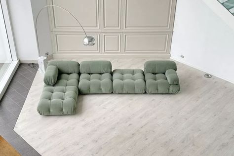 Bb Italia, Camaleonda Sofa, Green Fabric, Sofa, Green, Fabric, Design