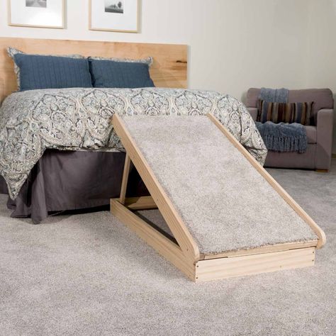 Saturday Morning Workshop: How To Build A Collapsible Dog Ramp Cat Ramp, Dog Ramp For Bed, Pet Ramp, Woodwork Projects, Murphy Bed Plans, Healthy Brunch, Carpentry Projects, Dog Ramp, Diy Holz