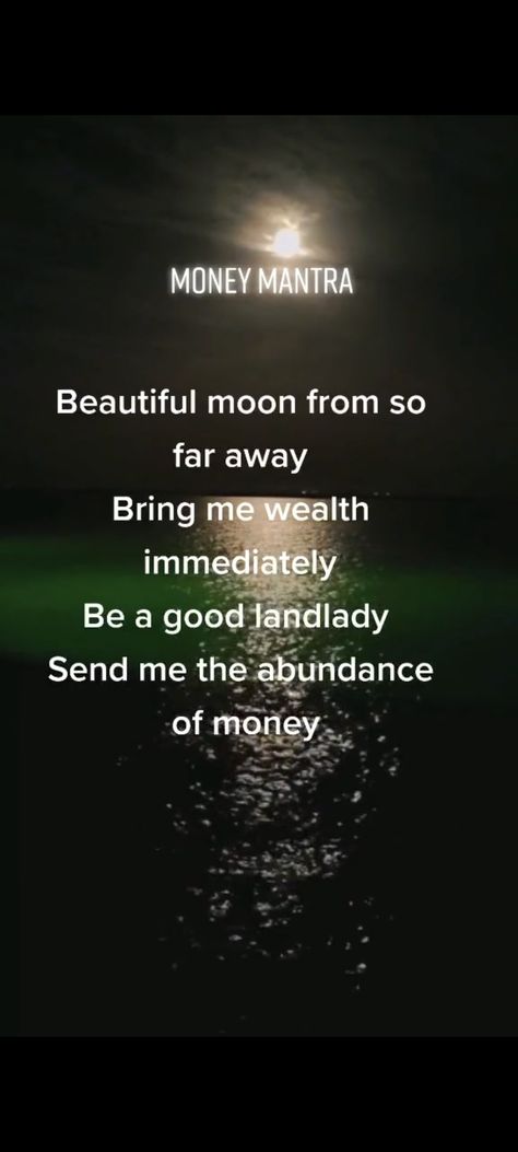 🌛🌕🌜MONEY ABUNDANCE RITUAL
When it's a FULL MOON put your wallet under the light of the moon and put in 3 coins every coin that you put say the mantra! Do it for 3 nights!
BLESSED BE 🌛🌕🌜 Abundance Mantra, Abundance Spell, Money Abundance, Beautiful Moon, Full Moon, Mantra, Moon, Money, Bring It On