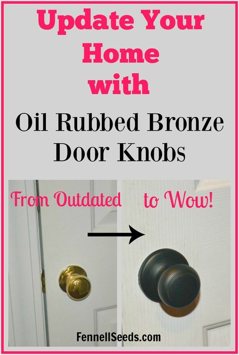 I have been thinking of updating to oil rubbed bronze door knobs. I love all these options. It makes my home look brand new. Oil Rubbed Bronze Door Knobs, Gold Door Knobs, Small Closet Door Ideas, Homemaking Binder, Frosted Mirror, White Interior Doors, Bronze Door Knobs, Interior Door Knobs, Oil Rubbed Bronze Hardware