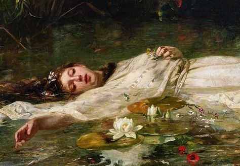 carol on Twitter: "do you ever feel like an ophelia painting?… " Ophelia Painting, Era Victoria, Woman Laying, Istoria Artei, Rennaissance Art, Historical Painting, Art Ancien, Wow Art, Historical Art