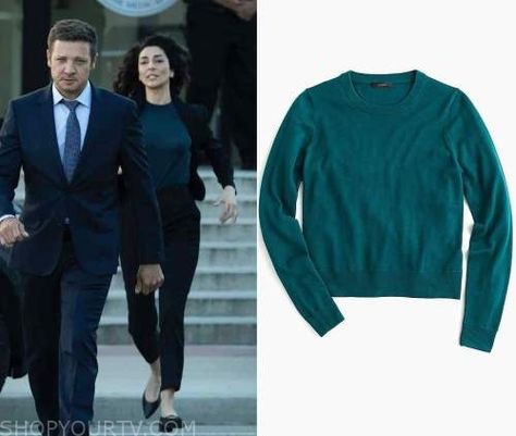 Sweater Outfits 2023, Teal Sweater Outfit, Mayor Of Kingstown, Where To Buy Clothes, Teal Sweater, Outfits 2023, Fashion Tv, Sweater Outfits, Fashion Looks