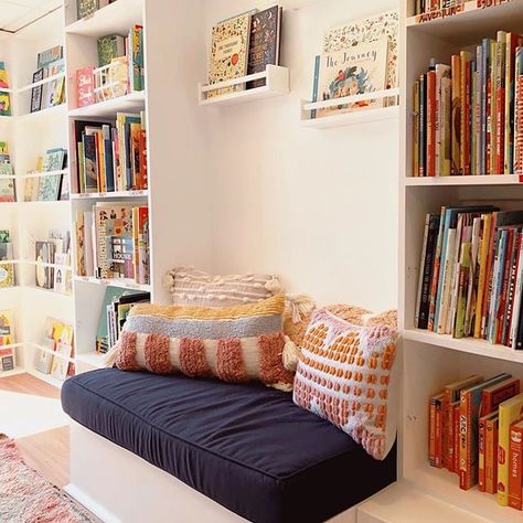 Kids' Reading Nook Ideas and Inspiration | POPSUGAR Family Reading Corner Kids Room, Book Nook Kids, Reading Nook Closet, Reading Corner Kids, Cosy Reading Corner, Reading Nook Ideas, Building Shelves, Reading Nook Kids, Cute Decorations