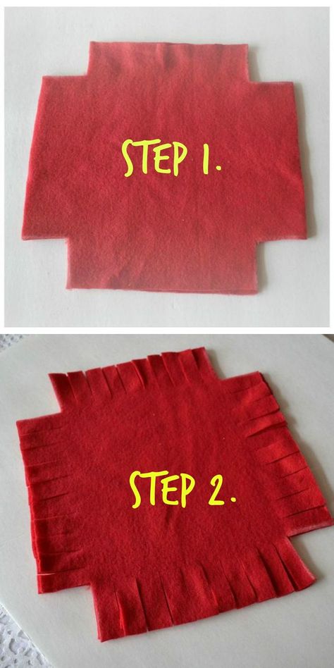 Wait until you see what she made -- without sewing a single stitch!: Make Your Own Blanket No Sew, Fleece No Sew Pillows, No Sew Tie Pillow, Diy Fleece Pillow No Sew, Felt Blanket Diy No Sew, Diy Pillow No Sew, No Sew Crafts With Fabric Kids, Diy Fleece Pillow, Diy Tie Pillow