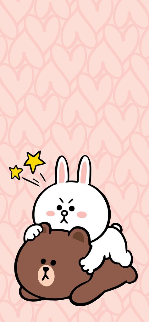 Line Cony, Cony Brown, Valentine Background, Neutral Wallpaper, Lines Wallpaper, Brown Line, Friends Wallpaper, Bear Wallpaper, Line Friends