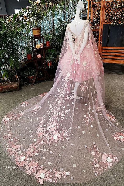 Cherry Blossom Dress Prom, Sakura Wedding Dress, Blossom Dress, Cherry Blossom Wedding Dress, Sakura Dress, Cherry Blossom Dress, Flower Gown, Pink Flower Dress, Cherry Blossom Wedding