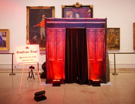 A Video Confessional Booth ~    For a fresh twist on the hot photo booth trend, rent a video booth where guests can record a quick on-screen message for you. Ask your videographer to edit some of the best clips into your wedding video. Then, post your other favorite video “confessions” on your wedding website and encourage guests to check them out in your thank-you notes. Confessional Booth, Confession Booth, Inexpensive Wedding Invitations, Video Booth, Wedding Reception Planning, Unique Wedding Receptions, Wedding Expenses, Creative Wedding Ideas, Affordable Wedding Venues