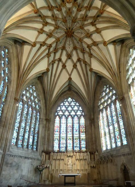 England Architecture, Wells Cathedral, Medieval England, Medieval Architecture, Cathedral Architecture, European Architecture, Gothic Architecture, Vaulting, Old Art