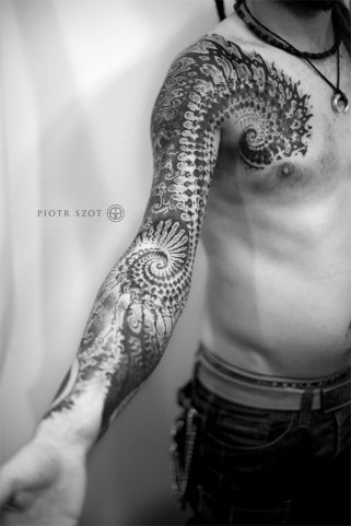 Fractal Tattoo, Spiral Tattoos, Cyberpunk Tattoo, Neo Tattoo, Scale Tattoo, Sak Yant Tattoo, Blackout Tattoo, Muster Tattoos, Geometric Tattoo Design