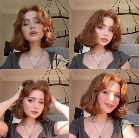 Ginger Hair Color, Hair Inspiration Short, Haircut Inspiration, Haircuts For Medium Hair, Winter Hair, Penteado Cabelo Curto, Short Hair Haircuts, Cut My Hair, Hair Inspo Color