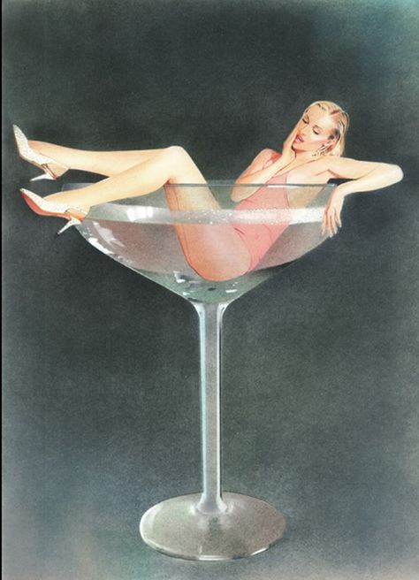 Rolf Armstrong, Veuve Clicquot Champagne, Photoshoot Themes, Vintage Poster Art, By Charlotte, Vintage Pinup, Charlotte Olympia, Up Girl, Martini Glass