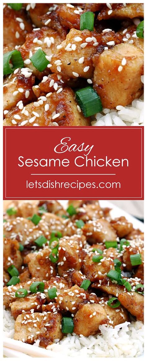 Honey Teriyaki Sauce, Easy Peanut Chicken, Cinnamon Chicken, Easy Sesame Chicken, Sesame Chicken Recipe, Honey Sesame Chicken, Jo Cooks, Honey Sesame, Confort Food