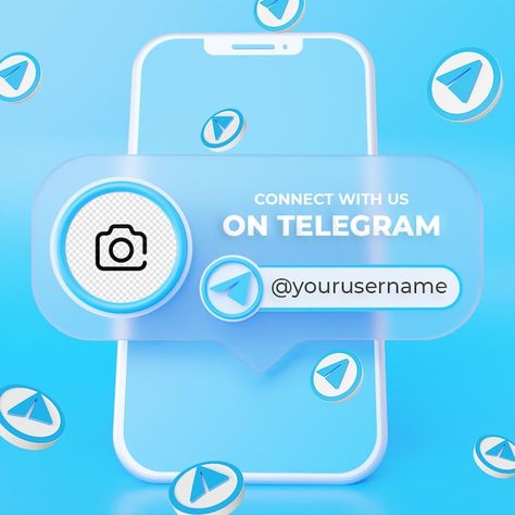 Follow us on telegram social media squar... | Premium Psd #Freepik #psd #promotional-mockup #social-media-mockup #social-mockup #social-media-promotion Premium Social Media Design, Social Media Mockup, Digital Advertising Design, Channel Ideas, Youtube Channel Ideas, Social Media Advertising Design, Engagement Strategies, Affiliate Marketing Course, Church Graphic Design