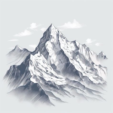 Mountains pencil drawing simple illustra... | Premium Photo #Freepik #photo #mountain-line #landscape-sketch #forest-sketch #landscape-illustration Mountains Pencil Drawing, Watercolour Mountains Landscapes, Mountain Sketch Landscapes, Mountain Drawing Pencil, Mountain Sketch Simple, Mountains Drawing Simple, Mountain Background Drawing, Mountain Scene Drawing, Mountain Drawing Sketches