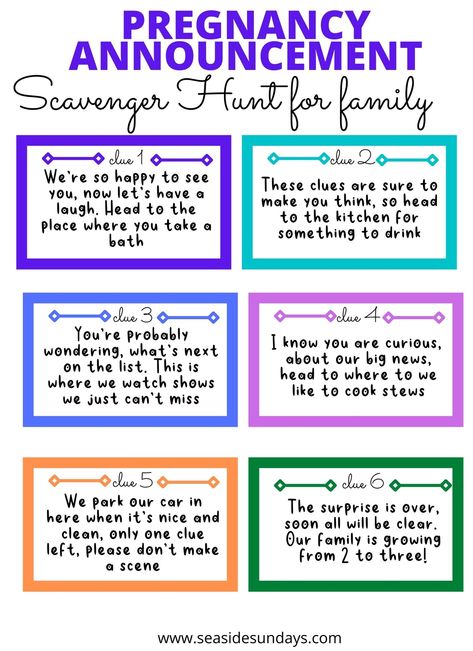 Scavenger Hunt Clues For Kids, Disney Baby Announcement, Spring Pregnancy Announcement, Easter Pregnancy Announcement, Fun Pregnancy Announcement, Treasure Hunt For Kids, Scavenger Hunt Clues, Fun Baby Announcement, Cute Pregnancy Announcement