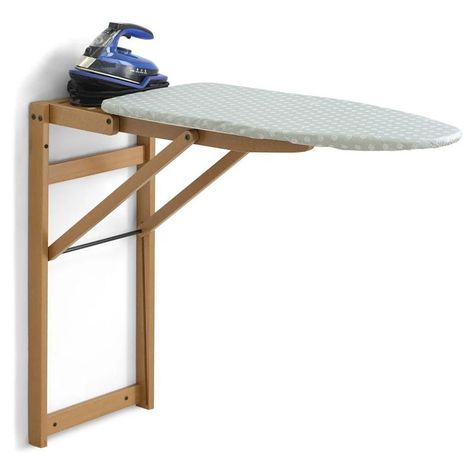 Mounted Ironing Board, Wall Mounted Ironing Board, Europe Nature, Pine Plywood, Iron Holder, Small Laundry, Ironing Board, Easy Wall, Interior Deco