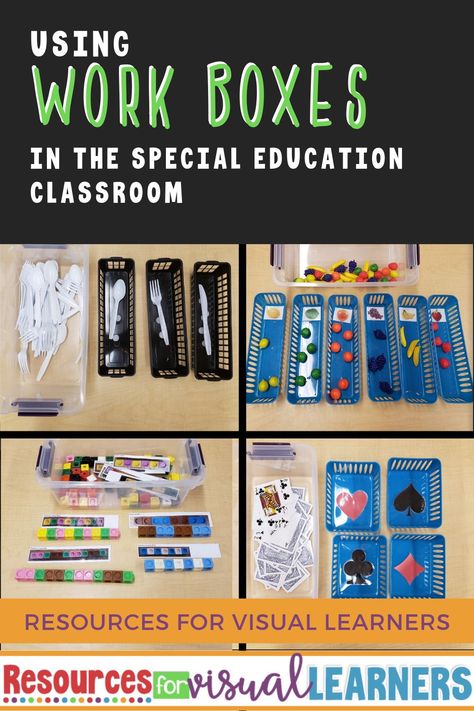 Asd Workstation Task Boxes, Work Boxes Special Education High School, Work Stations For Special Needs, Asd Classroom Centers, Special Needs Writing Activities, Aba Classroom Activities, Aba Strategies Special Education, Pec Card Storage, Functional Task Boxes For Special Education