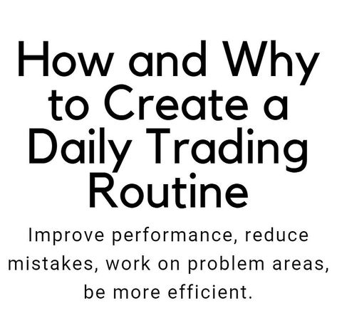 Trading Routine, Trading Discipline, Trading Plan, Trading Education, A Daily Routine, Exit Strategy, Swing Trading, Make Mistakes, Day Trading