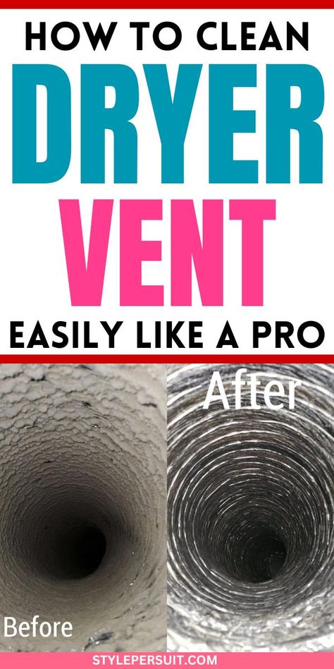 Cleaning your dryer vent is a crucial maintenance task that often gets overlooked. Over time, lint, dust, and debris can accumulate in the vent, reducing airflow and posing a fire hazard. Regular cleaning not only improves the efficiency of your dryer but also helps prevent potential safety issues. Checkout this step-by-step process of cleaning your dryer vent to keep your appliance running smoothly and safely. Dryer Lint Cleaning, Clean Your Washing Machine, Clean Dryer Vent, Vent Cleaning, Dryer Vent, Fire Hazard, Household Cleaning Tips, Laundry Hacks, Clean Laundry