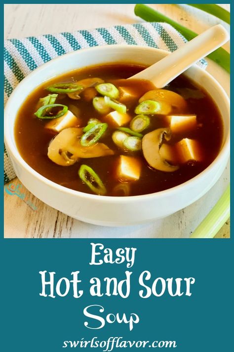 Hot And Sour Soup Recipe, Sour Soup Recipe, Easy Homemade Soups, Potato Soup Easy, Kitchen Ingredients, Real Foods, Homemade Soup Recipe, Hot And Sour Soup, Sour Soup