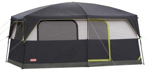 Coleman Signature Prairie Breeze 9 Tent by Coleman, http://www.amazon.com/dp/B004RDQK0K/ref=cm_sw_r_pi_dp_Rnqrsb1738TF0 Cabin Construction, Coleman Tent, Coleman Camping, Tenda Camping, Large Tent, Cabin Tent, Cabin Lighting, Family Tent, Camping Glamping