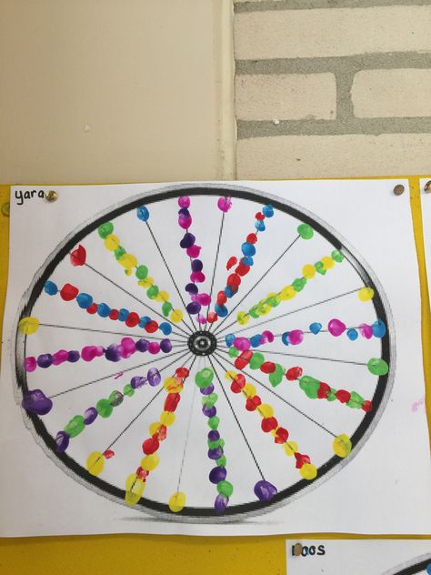 Bicycle Art For Preschoolers, Bicycle Art Preschool, Bycicle Activities For Preschool, Bicycle Preschool Craft, Preschool Bike Craft, Bike Preschool Activities, Wheel Preschool Activities, Bike Activities For Preschool, Wheel Art Preschool