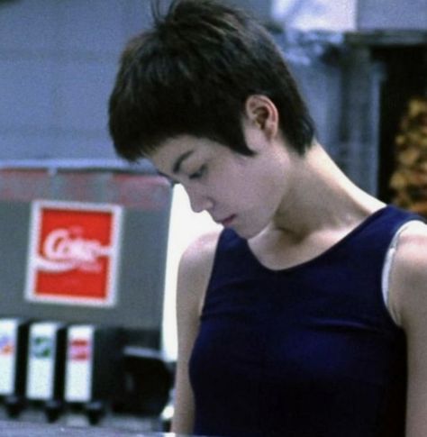 Chungking Express Outfit, Faye Wong Short Hair, Faye Wong Chungking Express, Wong Kar Wai, Faye Wong, Chungking Express, Express Outfits, Really Short Hair, Shot Hair Styles