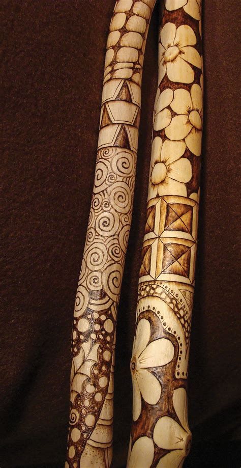 Free Wood Patterns for Carving Walking Sticks Walking Sticks For Hiking, Spirit Sticks, Handmade Walking Sticks, Hiking Staff, Hand Carved Walking Sticks, Canes And Walking Sticks, Wooden Canes, Wooden Walking Sticks, Stick Art