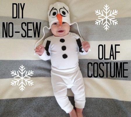 Do you wanna build a snowman? Then we've got the perfect DIY Olaf costume for you! Diy Olaf Costume, Olaf Halloween Costume, Diy Costumes Kids Boys, Diy Baby Costumes, Olaf Costume, Snowman Costume, Frozen Costume, Diy Costumes Kids, Costumes Kids