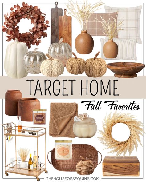 Modern Fall Home Decor, Fall Decor 2023, Living Room Decor Brown Couch, Modern Fall Decor, Target Home, Thanksgiving Kitchen, Decor 2023, Neutral Fall Decor, Fall Living Room Decor