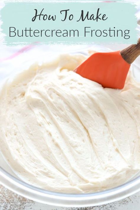 Buttercream Frosting Recipe Easy, Frosting Flavors, Homemade Frosting Recipes, Homemade Buttercream, Best Buttercream Frosting, Homemade Buttercream Frosting, Dessert Homemade, Frosting Recipes Easy, Homemade Frosting