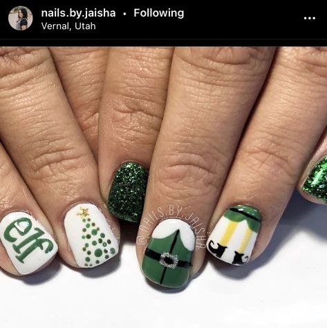 Elf Nails, Cute Korean Nails, Easter Nails Designs, Nail Art Noel, Xmas Nail Art, Nails Art Designs, Cute Christmas Nails, Korean Nails, Christmas Gel Nails