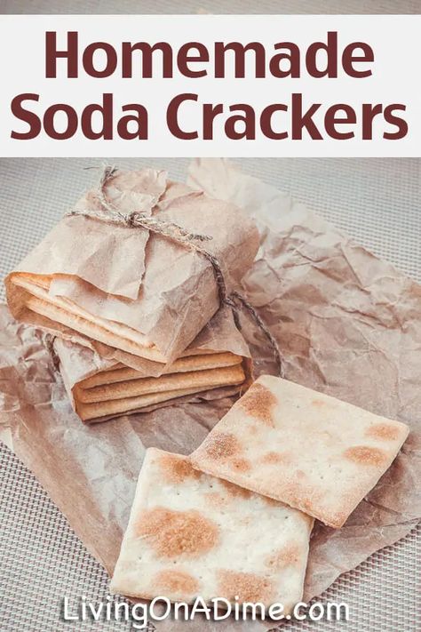 Soda Crackers Recipe, Homemade Soda Crackers, How To Make Crackers, Homemade Enchilada Sauce Recipe, Homemade Crackers Recipe, Homemade Ketchup Recipes, Easy Homemade Snacks, Enchilada Sauce Recipe, Soda Crackers