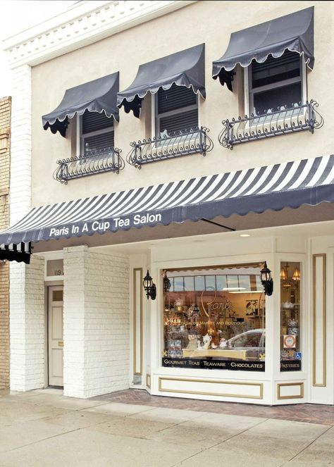 Shop Reference, Tea Parlor, Painted Brick Exteriors, Coffee House Design, Tea Places, Bread Shop, How To Store Bread, Storefront Signs, Bedroom Decor For Teen Girls