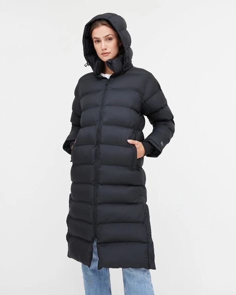 Women's Cloud Shell Long Puffer | Recycled Polyester | tentree® Super Puff Long, Super Puff, Long Puffer Jacket, Festival Hat, Long Puffer, Grey Coat, Winter Jackets Women, Womens Size Chart, Casual Coat