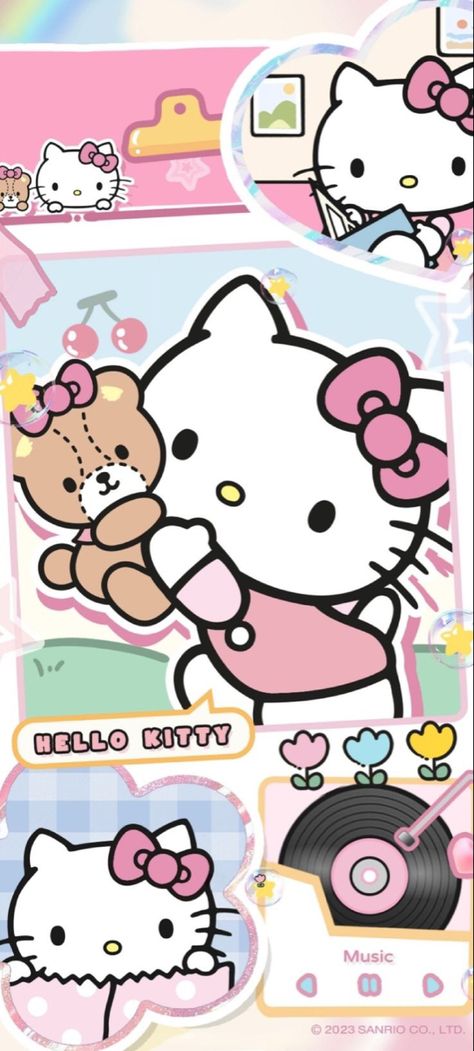 Walpapers Cute, Hello Kitty Wallpaper Hd, Pink Wallpaper Hello Kitty, Images Hello Kitty, Walpaper Hello Kitty, Hello Kitty Crafts, Cocoppa Wallpaper, Hello Kitty Aesthetic, Hello Kit