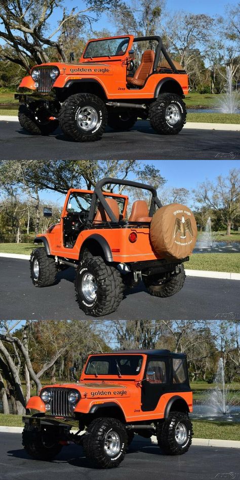 Jeep Ika, Cj5 Jeep, B13 Nissan, Orange Jeep, Best Pickup Truck, American Pickup Trucks, Chevy Apache, Cj Jeep, Badass Jeep