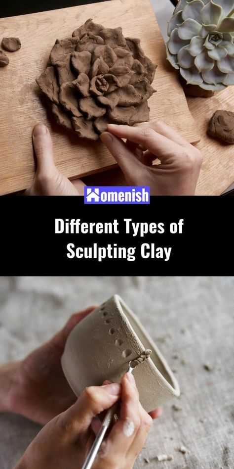 If you are an experienced sculptor wanting to learn about other types of sculpting clay you could use, or someone completely new to sculpting wanting to find out about the easiest clay to start out with, then this guide about the different types of sculpting clay available is for you. Diy Sculpting Clay, Types Of Clay For Sculpting, How To Sculpt With Polymer Clay, How To Use Clay Sculpting Tools, How To Start Sculpting Clay, Diy Sculpting Clay Recipe, Sculpting With Polymer Clay, How To Make Molding Clay, Clay Sculpting Tutorial