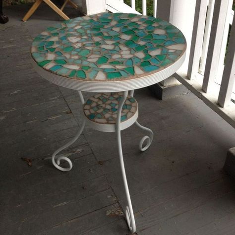 patio table makeover, outdoor furniture, painted furniture Metal Patio Table Makeover, Patio Table Makeover, Metal Patio Table, Side Table Makeover, Coffee Table Makeover, Diy Vanity, Table Makeover, Metal Side Table, Faux Stained Glass