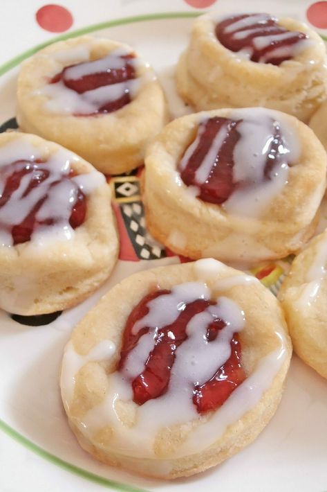 Cherry Kolacky Cookies - Jam Hands Polish Cookies, Snowflake Sugar Cookies, Apricot Preserves, Cookie Sandwich, Thumb Print, Tandoori Masala, Jam Cookies, Snowball Cookies, Crinkle Cookies