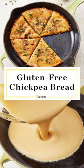 Gluten Free Chickpea Flour Flatbread Recipe Chickpea Bread, Chickpea Flatbread, Glutenfri Baking, Gluten Free Flatbread, Flatbread Recipes, Homemade Gluten Free, Vegan Bread, Makanan Diet, Chickpea Flour