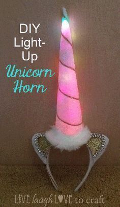 DIY Unicorn Horn Headband for Unicorn Costume #led #unicornparty Diy Unicorn Horn, Diy Unicorn Horns, Horn Ideas, Diy Unicorn Costume, Diy Unicorn Headband, Diy Unicorn Party, Unicorn Costume Kids, Unicorn Horn Headband, Unicorn Horns