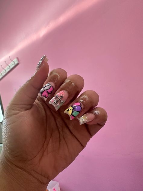 Nails Murakami, Murakami Nails, Kaws Nails, Exotic Nail Designs, Nail Appointment, Nail Goals, Hippie Nails, Hard Nails, Drip Nails